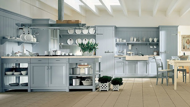 AZUL & BLUE: Cocinas, color y algo más en primavera I