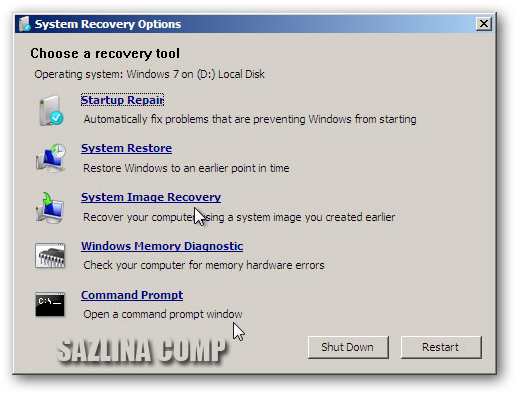 Cara Membuat CD Repair Windows 7