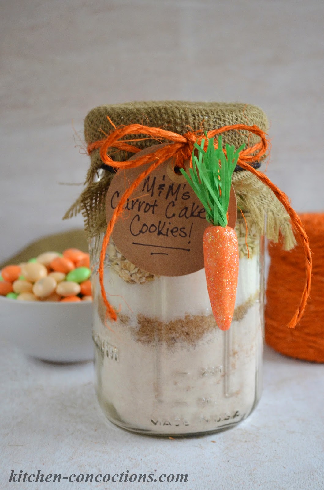 M&M's® Carrot Cake Cookies In a Jar and Easy Easter Brunch Ideas