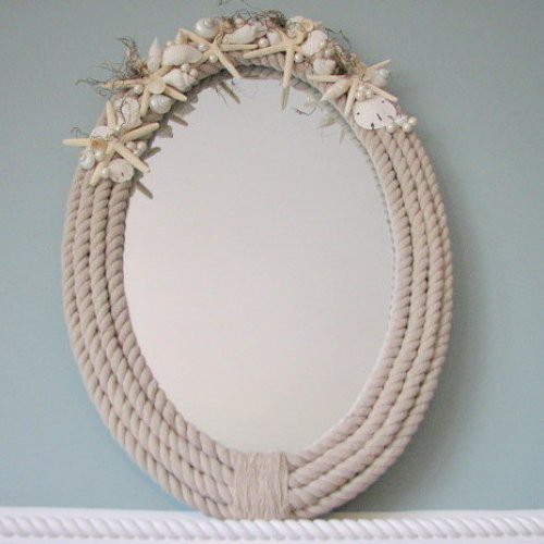 Seaside Style DIY Nautical Rope Mirror