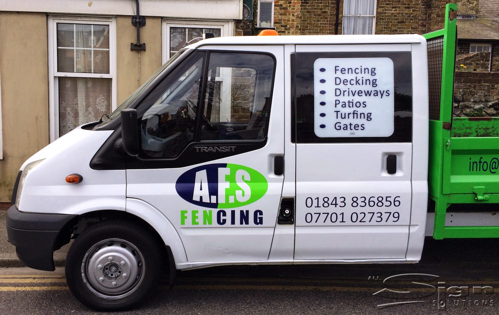 AFS Fencing Vehicle Livery All Sign Solutions Signs and Graphics