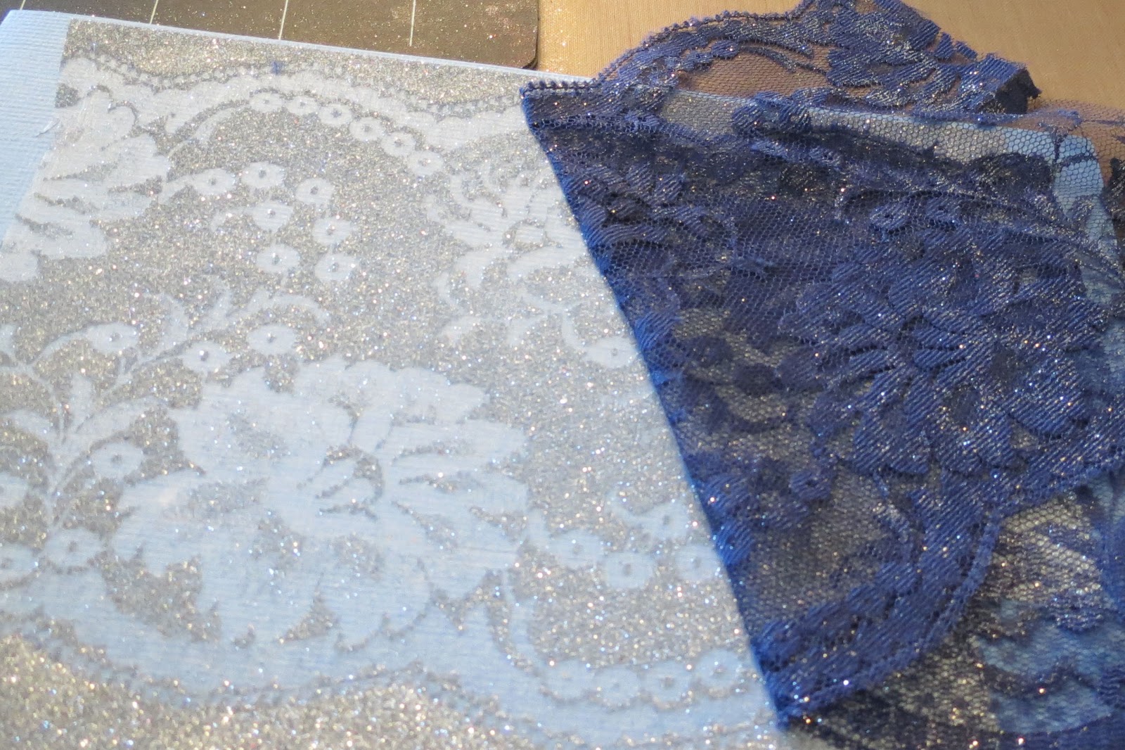 ArtGlitterBlog Fun with Double Glitter Lace Technique