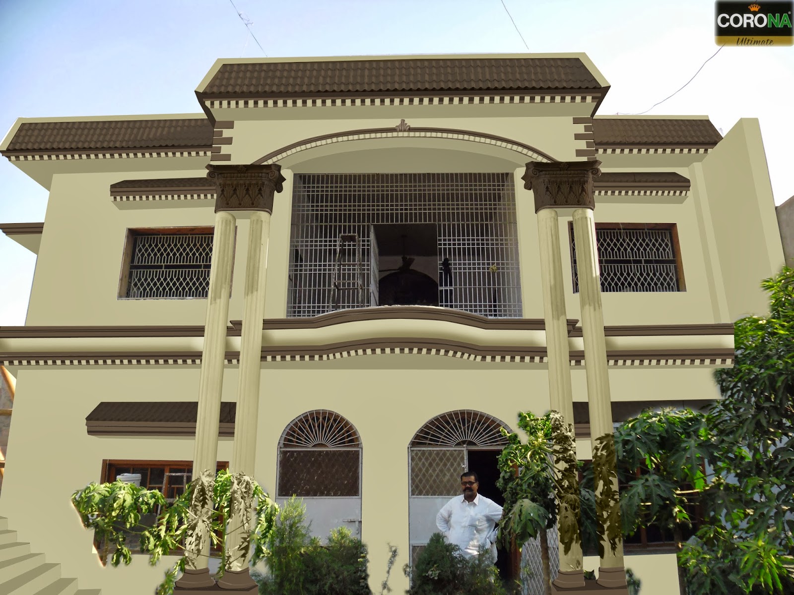 Paints Of Ideas Elevation Colour Combination In Hyderabad Sindh By