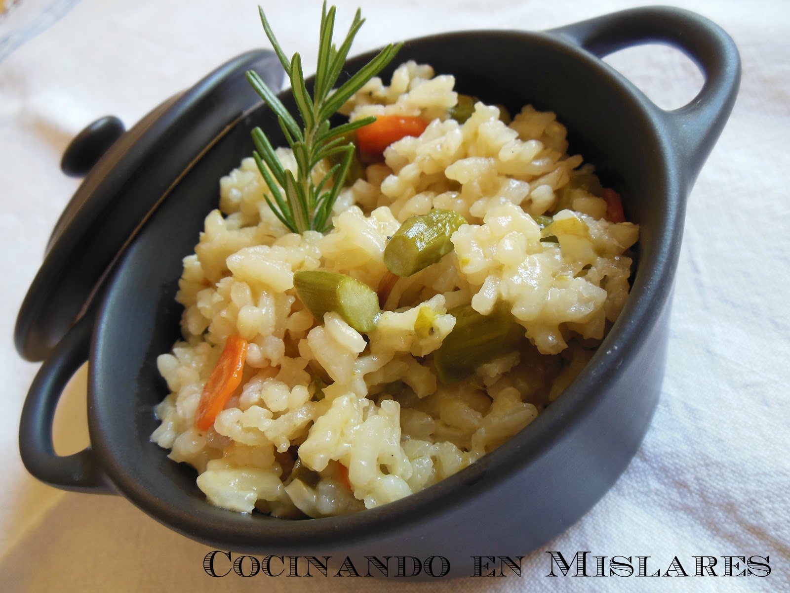 RISOTTO de ESPARRAGOS TRIGUEROS y ZANAHORIA Cocinando en Mislares
