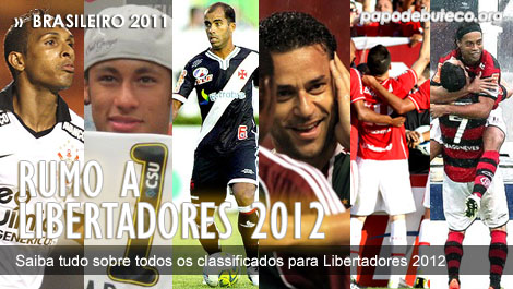 Os classificados para Libertadores 2012, clubes brasileiros na Libertadores 2012, rodada do brasileiro, rodada do brasileirão