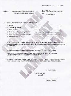 Contoh Surat Lamaran Kerja Yang Baru Just Sharing