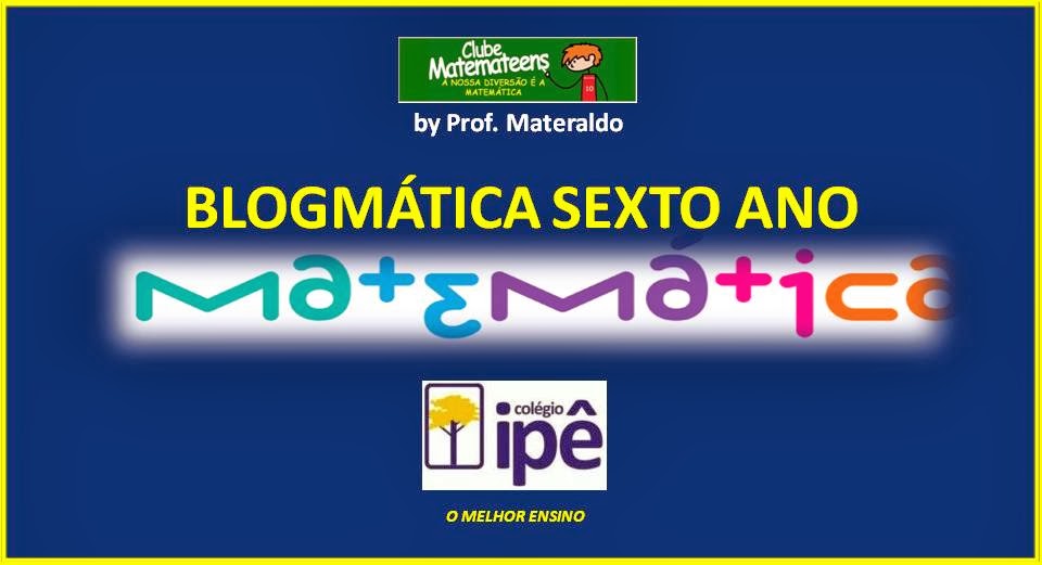 IPÊ-BLOGMÁTICA SEXTO ANO