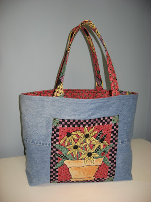 Upcycled Denim tote bag