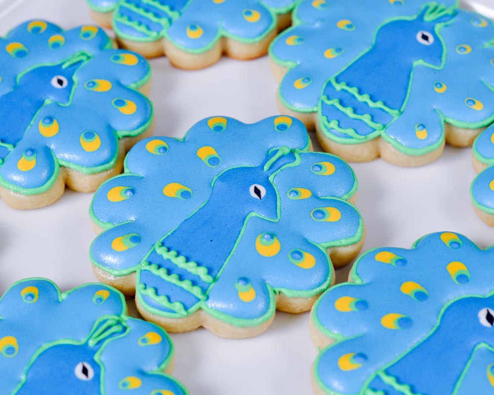 Beki Cook S Cake Blog How To Decorate Peacock Cookies