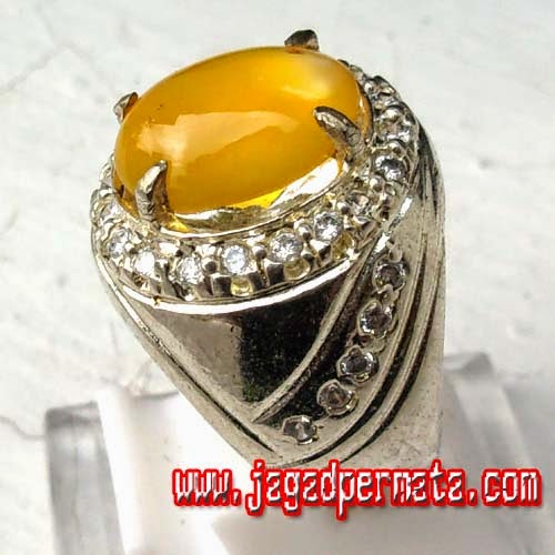 Batu Permata Garut Kuning Cincin Perak Batu Permata Garut Kuning Cincin Perak