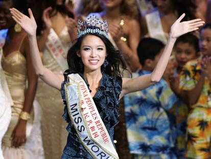 Cùng nhìn lại các Miss World đến từ Châu Á Zhang+Zilin+Miss+World+2007