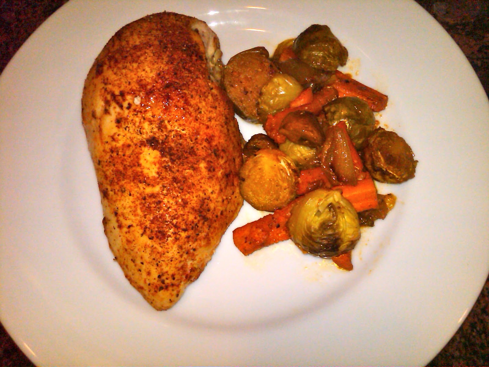 Sommer's Skinny Recipes Roasted Chicken Breast with Veggies
