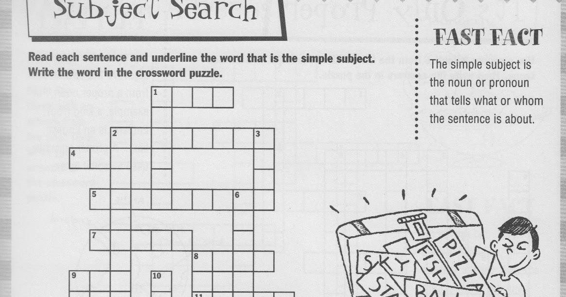 Homework 2012-2013: Thursday, September 13th - Subject / Conjunction