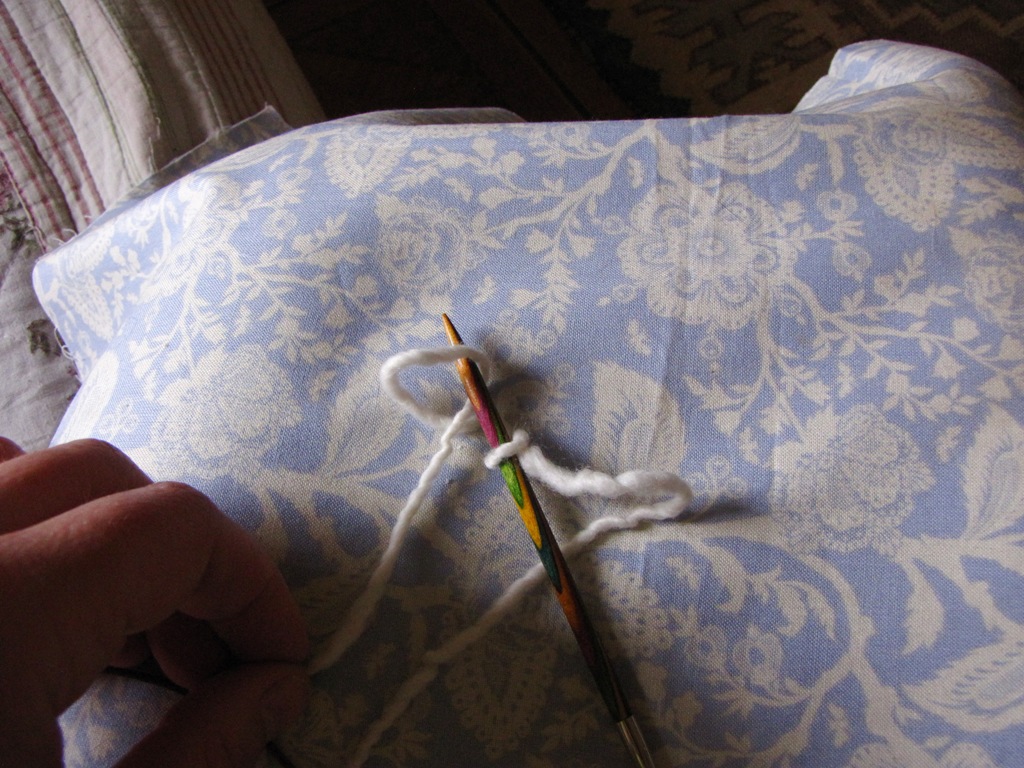 Fried Egg Knitting Pattern, Tutorial and Backwards Loop Cast On