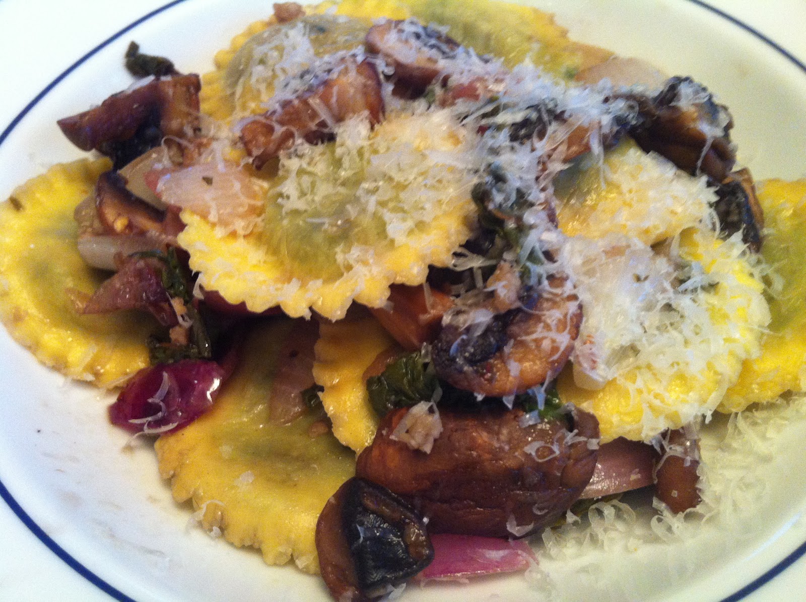 Recipes from 4EveryKitchen Spicy Rapini Stuffed Girasoli with Sauteed