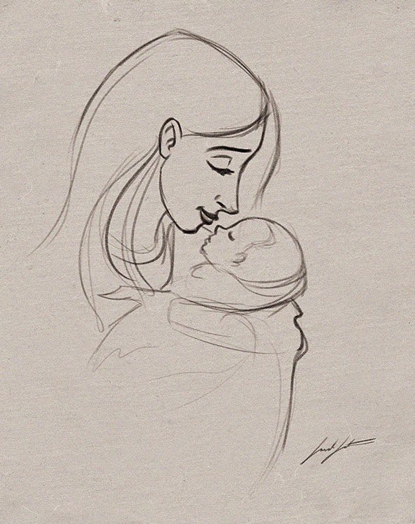 Mother & Baby Sketch
