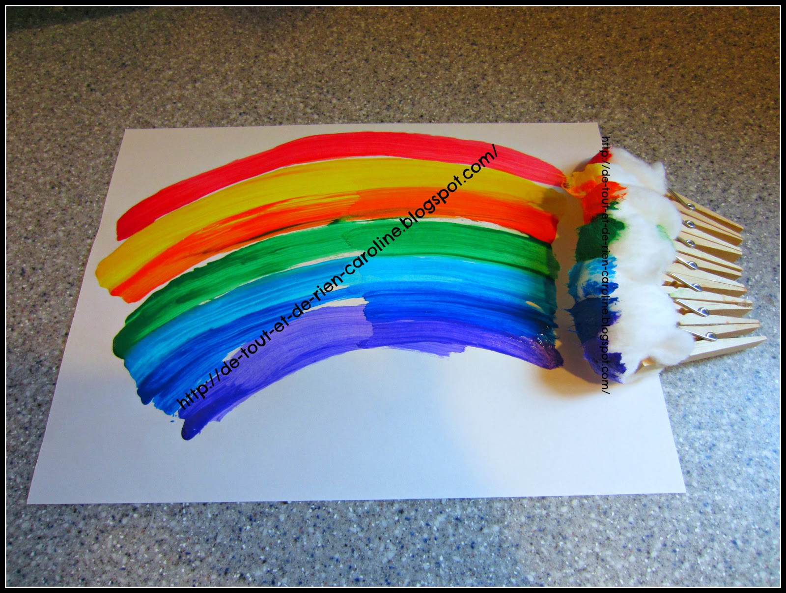 De tout et de rien Activités pour le Préscolaire Rainbow painting