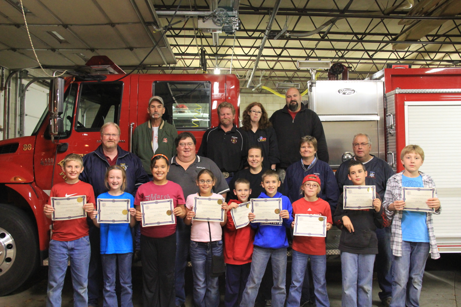 Village of Exeter Exeter Junior Fire Patrol Program Graduates Nine