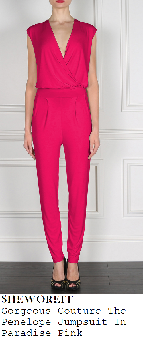 jessica-wright-bright-fuschia-pink-sleeveless-jumpsuit-tric-awards jessica-wright-bright-fuschia-pink-sleeveless-jumpsuit-tric-awards