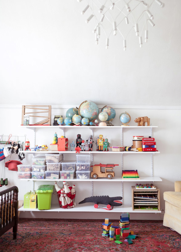 gen's favorite playroom shelves