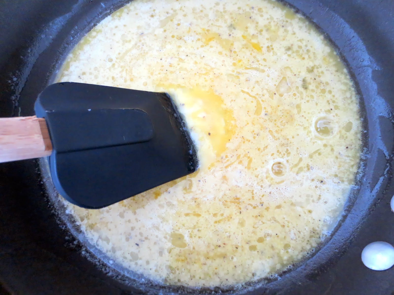 The Owl with the Goblet Scrambled Eggs with Wilted Arugula + Parmesan