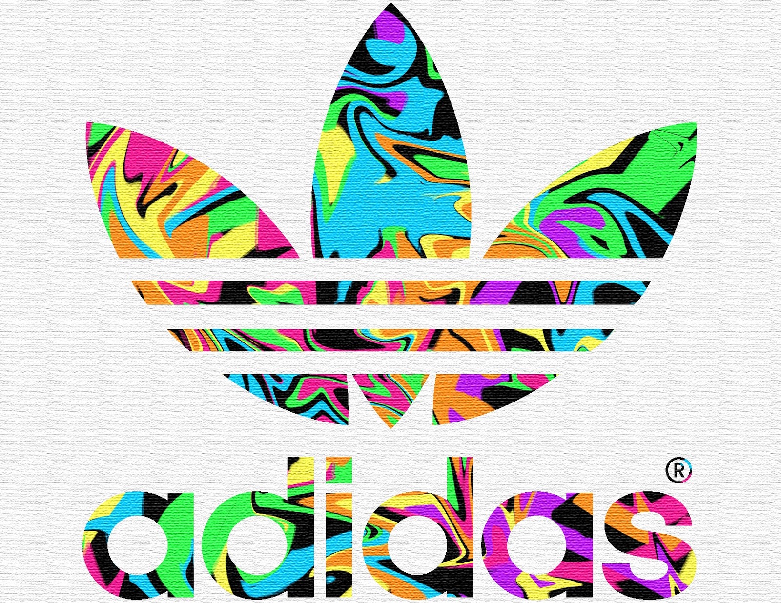 ADIDAS created a cool psychedelic logo