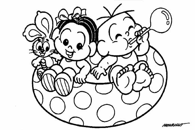 Fazendo a Minha Festa para Colorir: Imagens Turma da Mônica Baby para  Colorir!