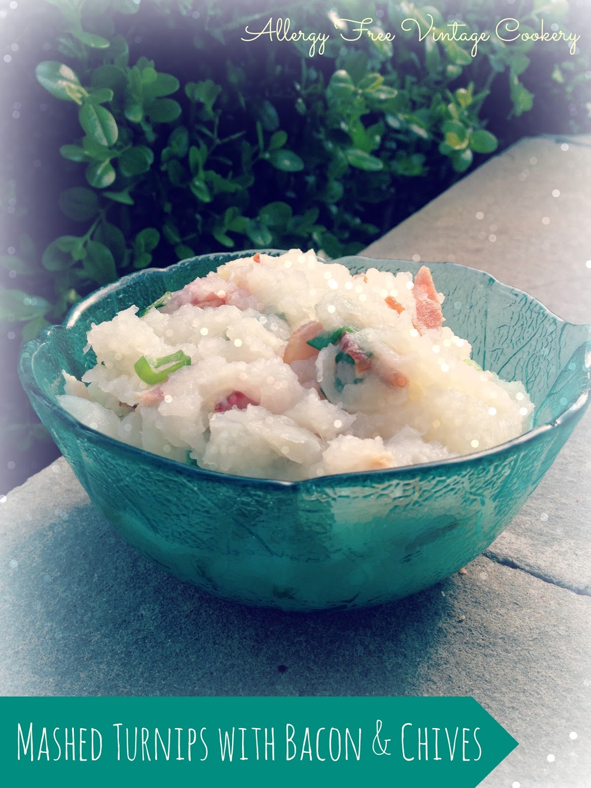 Mashed Turnips with Bacon & Chives