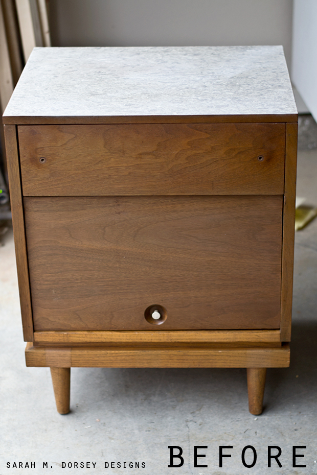 sarah m. dorsey designs Mid Century Modern Nightstand