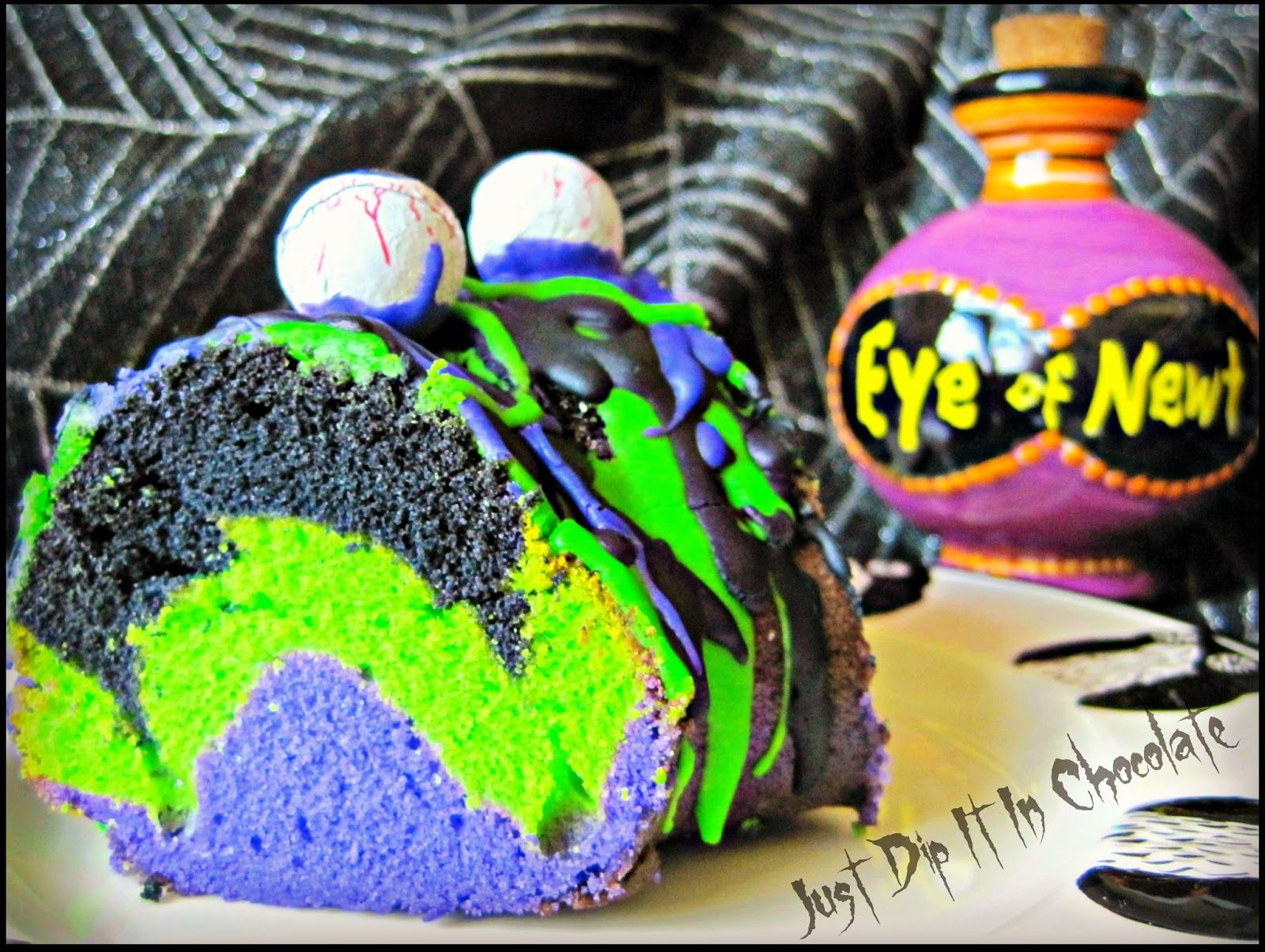 Just Dip It In Chocolate Eye Of Newt Halloween Bundt Cake Recipe