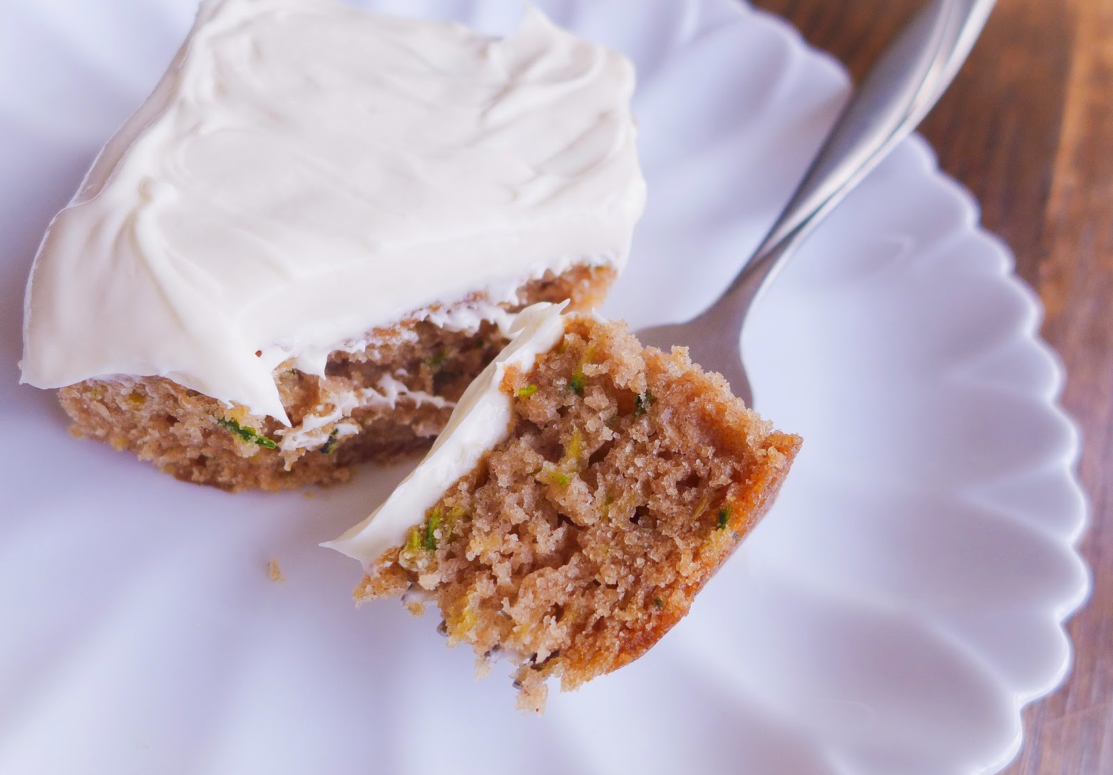Dimples & Delights Zucchini Cake with Cream Cheese Icing