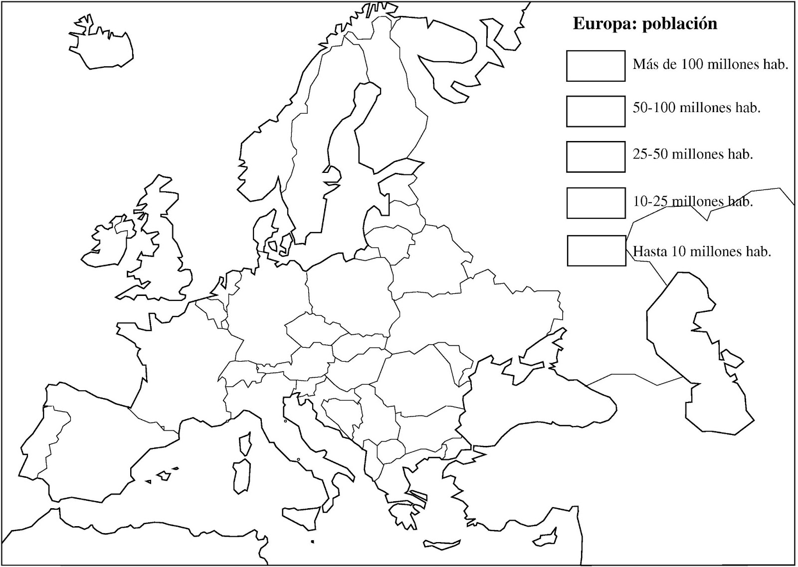 atlas geogr 225 fico europa mapa de europa para colorear