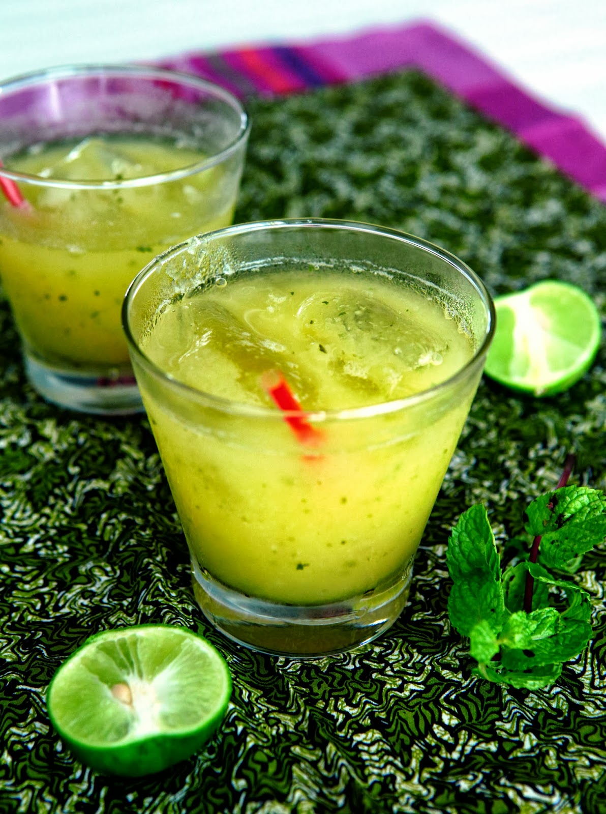 The Mistress of Spices Pineapple, mint & lime agua fresca