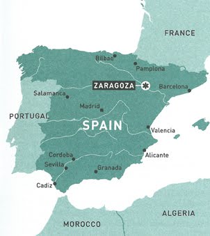 Zaragoza's location