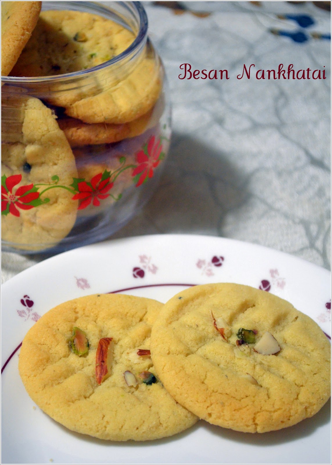 Besan Nankhatai/Gram Flour cookies Nalini'sKitchen