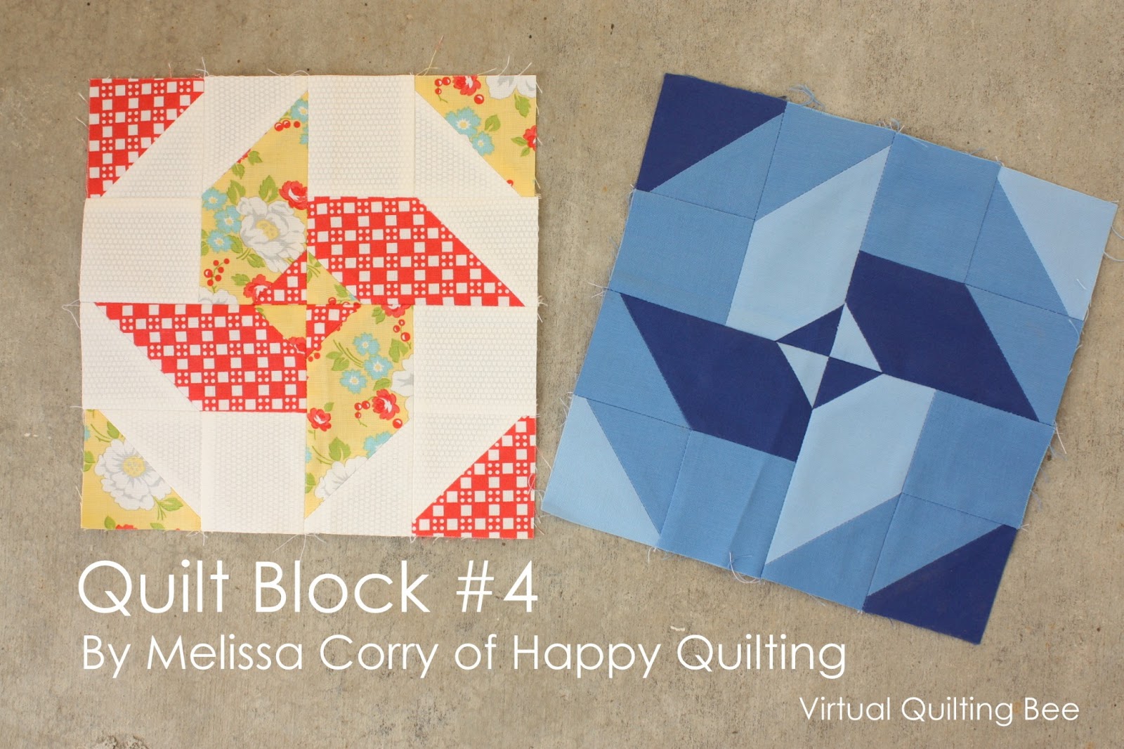 Block 4 tutorial for the Virtual Quilting Bee Diary of a Quilter a