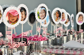 a {day} with lil mama stuart: Pink & Grey Striped Birthday Party 