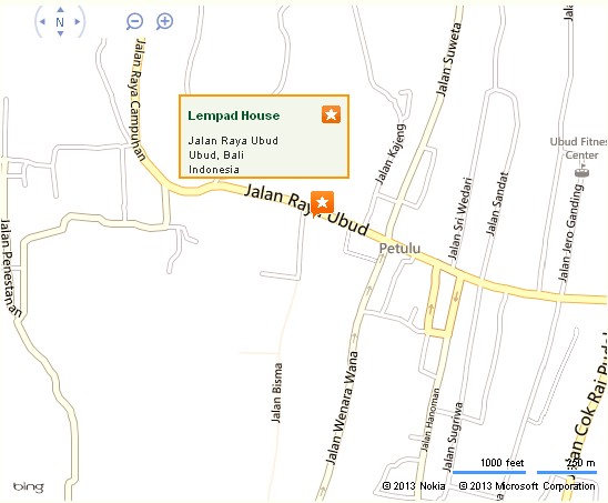 Lempad House Ubud Location Map,Location Map of Lempad House Ubud,Lempad House Ubud Accommodation destinations attractions hotels map photos pictures