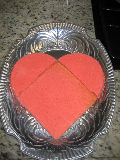 Heart shape cake 