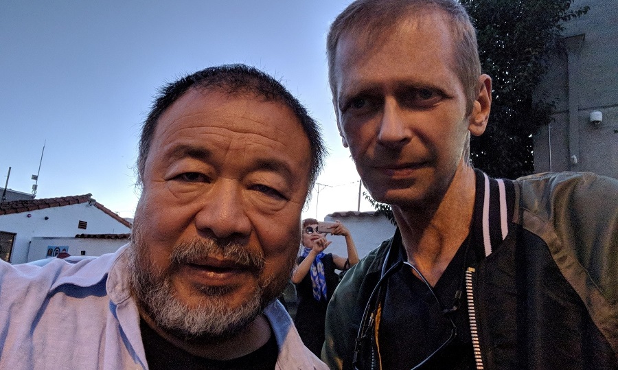 Klaus Guingand and Ai Weiwei meet