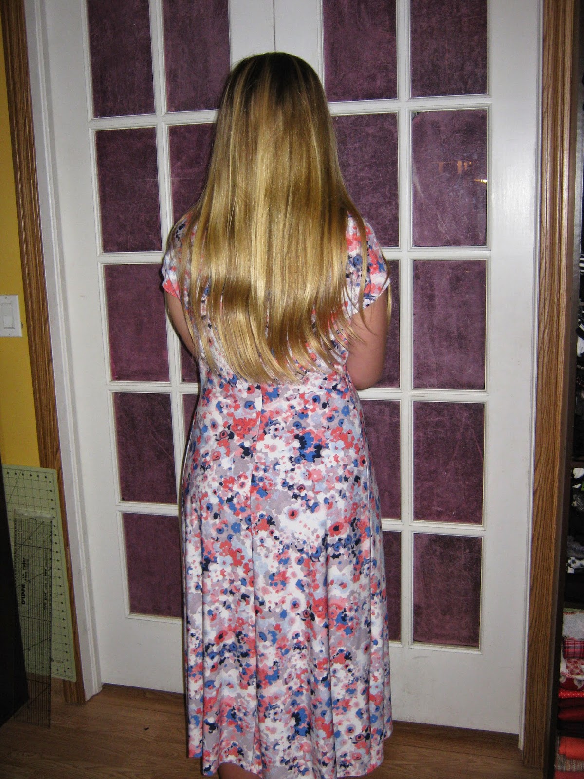 Floral ITY Knit Dress www.sewplus.blogspot.com Floral ITY Knit Dress www.sewplus.blogspot.com