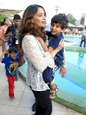 madhuri dixit son