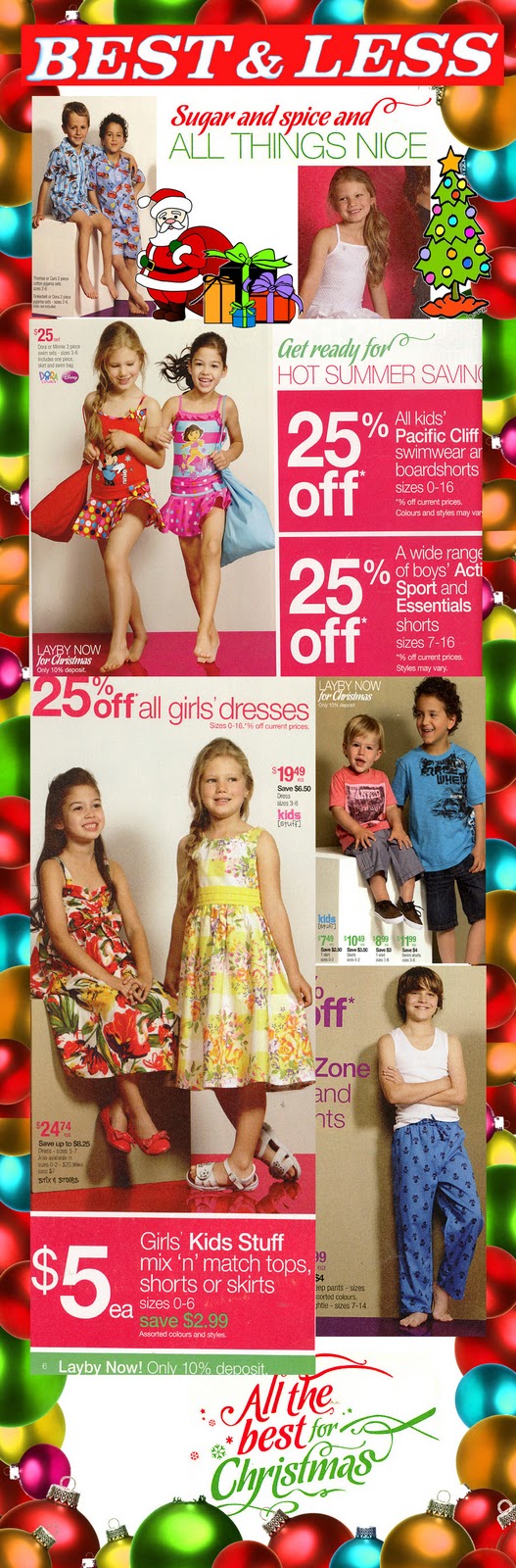 Cute Kids Best & Less Christmas Catalogue