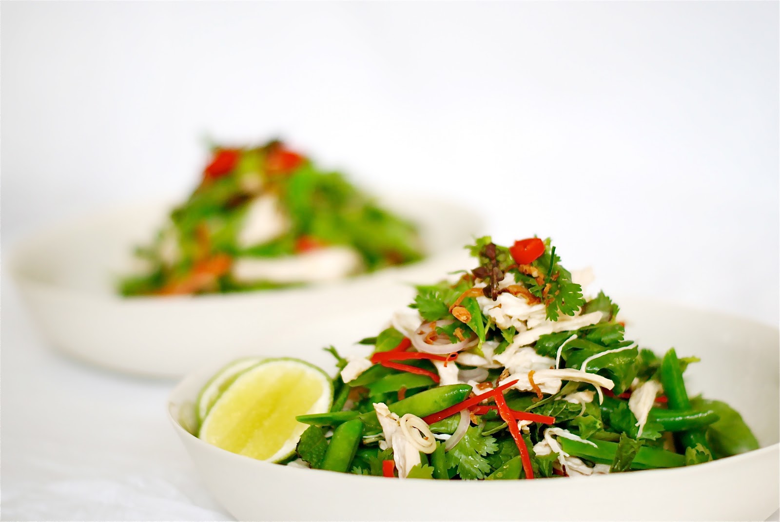 simmer & boyle Shredded Chicken, Green Bean and Coconut Salad