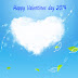 New white clouds heartin Valentine's Day Wallpaper 2014