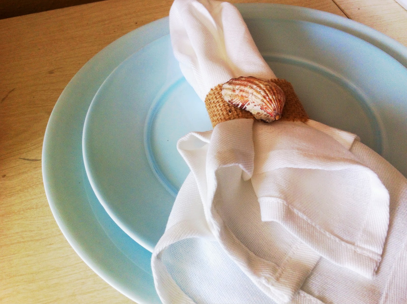 DIY Sea Shell Napkin Rings