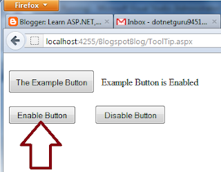 asp.net Enable or Disable Button Example