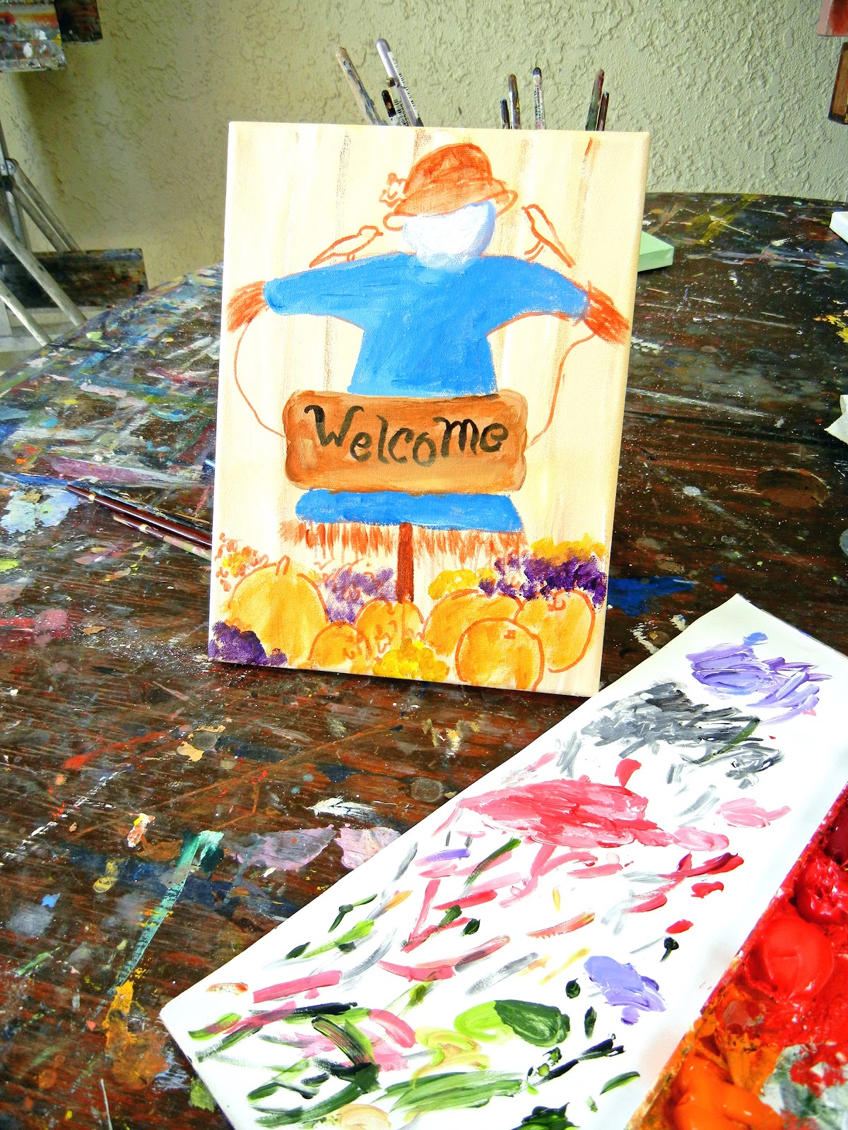 My Painted Garden Let S Paint A Lady Scarecrow