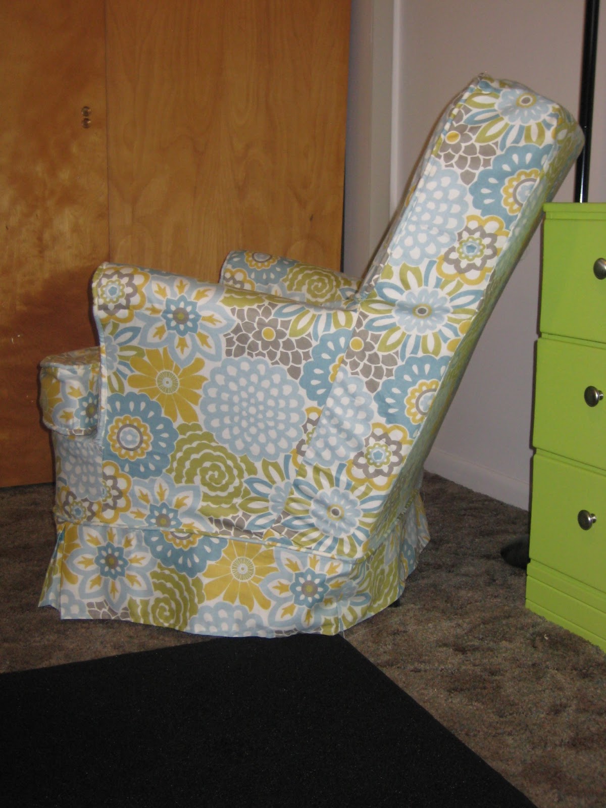 Happy Thoughts Rocking Chair Slip Cover DIY