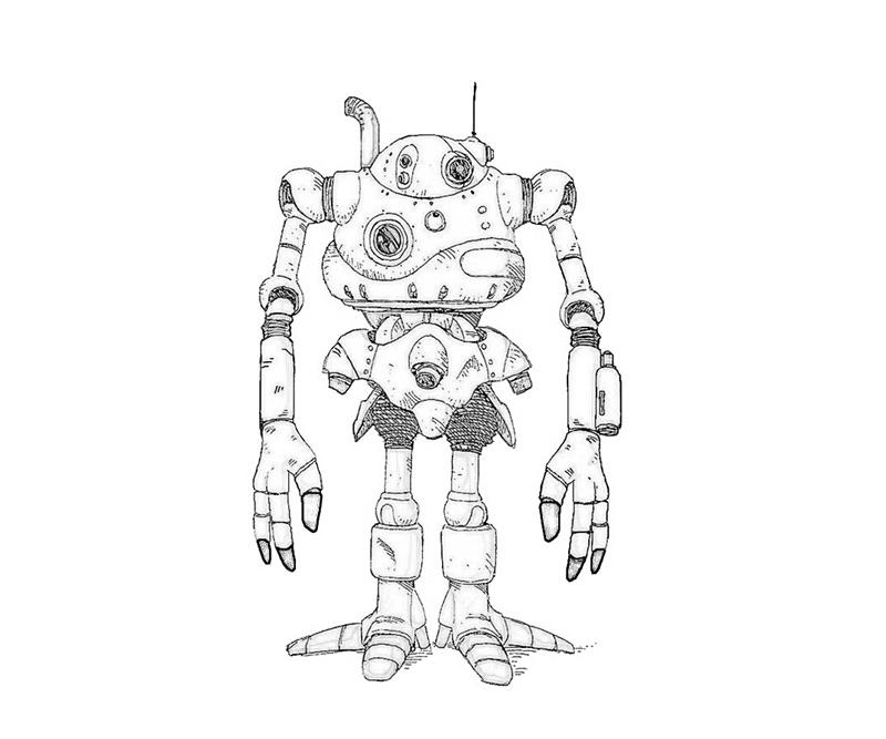 Robo Funny Coloring Pages robo-funny-coloring-pages